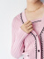 太平鸟女装小香风针织开衫女秋装法式品质高级感毛衣开衫 粉色 M