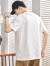 唐狮（TonLion）2023短袖t恤男休闲宽松圆领 本白 XL 
