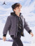NIKE JORDAN 耐克AJ童装男童棉服冬季儿童保暖夹克外套 轻石墨灰 130/64(7)