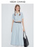 VEGA CHANG时尚套装女2024年夏季新款法式外套半裙气质减龄两件套 欧泊蓝（外套） M
