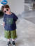 迪士尼（Disney）男童夏季奥特曼闪灯风火轮速干T恤幼儿园男孩休闲半袖冰丝上衣潮 藏青色 90
