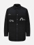 EVISUKURO男士Logo印花拼接翻领夹克衬衫外套2EAGNM3SJ5018XXPQ 黑色 L