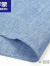 罗蒙（ROMON）棉麻短袖衬衫男士夏季商务休闲蓝色爸爸装半袖亚麻中老年衬衣 LM21563保障 38 100120斤左右