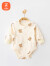 贝瑞加（Babyprints）新生儿连体衣婴儿包屁衣男女宝宝长袖三角爬服纯棉衣服 小熊66