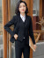 蒂兰薇小西装女职业装女装套装西服正装工作服女士前台酒店销售专柜外套 黑色西装(单件) S(建议 80-90斤以内)
