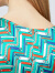 VOA丝绸印花弹力缎面显瘦包臀修身圆领名媛气质桑蚕丝铅笔裙 AS015 米诺斯迷宫（30） 160/M
