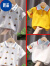 迪士尼（Disney）儿童polo衫短袖夏季薄款男童T恤夏装小男孩子半袖夏天T恤上衣服翻 白色小汽车 110 建议身高100~110