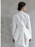 例外（EXCEPTION）礼服外套女 长袖v领短款羊毛提花时尚气质上衣 米白\05 36Y