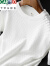 卡帝乐鳄鱼（CARTELO）轻潮春夏季薄款镂空短袖针织衫男冰感透气柔软修身圆领t恤男士 白色 4XL