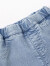 贝贝怡儿童裤子女童夏季七分裤外穿休闲透气牛仔裤童装 蓝色 3岁/身高100cm