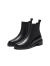 真美诗（Joy&peace）冬季新款英伦切尔西靴粗跟短靴J1609DD3 黑色 34