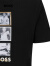 BOSS男士春夏特别艺术图案中性短袖T恤 001-黑色 EU:S