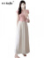 她芙（tafu）品牌女装法式连衣裙女2024夏季新款小个子修身显瘦高腰A字套装裙 图片色 S