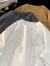 QGF白色高克重磅短袖T恤男夏季美式潮流牌纯棉五分半袖打底体恤衣服 白色 M【建议100-115斤】