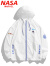 NASA MARVEL防晒衣男轻薄夹克外套防晒服夏季冰感皮肤衣户外宽松 黑色 3XL 