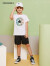 Converse 匡威童装男童短袖T恤2023夏季儿童针织休闲上衣 纯白色 120/60(6)