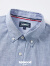 texwood苹果男士短袖衬衫24春夏新款休闲商务中年条纹棉凉感透气衬衣 蓝色 XL