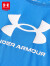 安德玛（Under Armour）儿童短袖童装T恤夏季新款男大童T恤运动休闲圆领上衣222116666 蓝色 165cm