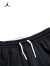 NIKE JORDAN 耐克童装男童网眼透气运动短裤夏季新款儿童梭织裤子 正黑色 160/66(L)