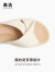 森达（SENDA）时尚凉鞋女夏季新商场同款舒适厚底外穿休闲凉鞋SLV01BT3 杏色 37