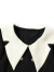 lagogo拉谷谷2023年秋季新款黑白娃娃领假两件连衣裙女气质百褶裙 黑白(WV) 155/S/36
