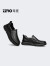 零度Zero男士皮鞋夏季新款柔软舒适黑色经典通勤商务休闲皮鞋子男 套脚黑色 39