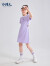 水孩儿（SOUHAIT）童装女童连衣裙夏季新款儿童中大童裙子 藏蓝 160