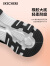 斯凯奇男女同款厚底熊猫鞋老爹鞋运动鞋88888250 黑色/白色/BKW 37