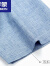 罗蒙（ROMON）棉麻短袖衬衫男士夏季商务休闲蓝色爸爸装半袖亚麻中老年衬衣 LM21563保障 38 100120斤左右