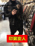 SHIROMA 香港潮牌男士飞行员皮夹克男冬季加绒加厚青年帅气机车翻领皮衣男外套潮男装 印第安人（常规）春秋款 XL （135-150斤）