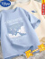 迪士尼（DISNEY）夏季儿童衣服新款中大童T恤印花纯棉短袖女童装宝宝百搭宽松男童 咖色(财富)+米色(呆滞熊胸标) 100 90-100cm