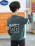 迪士尼（DISNEY）男童毛衣新款春秋中大童圆领针织衫韩版男孩上衣冬洋气初高中学生 灰绿 160