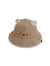 宫钰悦小熊造型婴儿帽子渔夫帽可爱萌宝宝盆帽春夏薄款速干婴儿遮阳帽 米色