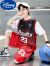 迪士尼（Disney）儿童23号篮球服夏季速干套装男童运动中大童短袖两件套男孩训练服 红色 120