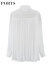 PORTS 商场同款新品宝姿女装立体条纹透视衬衫SL8B004KFQ044 天际白 10