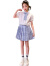 迪士尼（Disney）女童jk百褶裙小女孩学院风2024夏装新款儿童裙子衬衫两件套孩 紫色 140cm