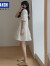 棉致森马集团法式气质白色连衣裙子夏季新款高级感小个子穿搭短裙女装 白色 L