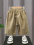 迪士尼（Disney）品牌童装男童外穿短裤夏季薄款儿童裤子休闲五分裤男孩直筒工装裤 灰色 90cm