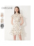 CAROLINE卡洛琳2023夏季新款款甜美多巴胺甜美风荷叶边连衣裙ECRDBB34 米白（现货） S