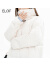 ELOF韩版简约长款羽绒服女新款时尚休闲外套保暖大衣冬季百搭 白色 S