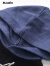 马·拉丁（M.Latin）商场同款马拉丁童装男小童带帽毛衣2021冬装新款撞色连帽针织衫 藏青 90cm
