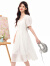 乐町商场同款2024夏季新款法式纯欲风修身连衣裙C1FAE2237 白色 S