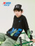 特步（XTEP）儿童童装男童小中大童百搭舒适运动套头卫衣 正黑色 160cm