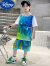 迪士尼（Disney）儿童篮球服男童运动短袖速干衣23号球衣中大童小学生女童训练服 绿色 150cm