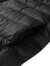 斯凯奇（Skechers）男子黑色时尚保暖立领羽绒背心外套P322M048 碳黑/0018 S
