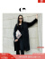 CM COMME MOI吕燕设计师23年冬季女装长款双面呢大衣毛呢外套 黑色 34