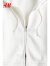 H&M2024春新款男装卫衣时尚休闲通勤大廓形拉链连帽衫1122929 白色 175/100A M