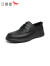 红蜻蜓休闲皮鞋新款商务男士皮鞋舒适低帮鞋通勤男皮鞋WTA33221 黑色 39