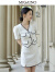 曼娅奴（MIGAINO）通勤套装女2023夏季新款小香风优雅上衣短裙两件套 米白色 160/84A/M
