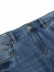 CABBEEN卡宾商场同款都市男装修身小脚牛仔裤2022夏新款破洞I2222116004 靛蓝色77 27